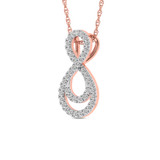 Photo of Seren 1/10 CT. T.W. Pendant 14K Rose Gold [CP1503R]