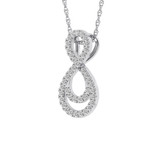 Photo of Seren 1/10 CT. T.W. Pendant 10K White Gold [CP1503W]