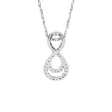 Photo of Seren 1/10 CT. T.W. Pendant 10K White Gold [CP1503W]