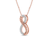 Photo of Amadeo 1/8 CT. T.W. Pendant 10K Rose Gold [CP1504R]