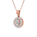 Photo of Valerio 1/3 CT. T.W. Pendant 10K Rose Gold [CP1505R]