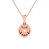 Photo of Valerio 1/3 CT. T.W. Pendant 10K Rose Gold [CP1505R]