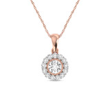Photo of Valerio 1/3 Carat T.W. Pendant 14K Rose Gold [CP1505R]