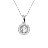Photo of Valerio 1/3 Carat T.W. Pendant 10K White Gold [CP1505W]