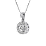 Photo of Valerio 1/3 CT. T.W. Pendant 14K White Gold [CP1505W]