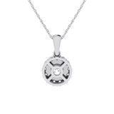 Photo of Valerio 1/3 CT. T.W. Pendant 14K White Gold [CP1505W]