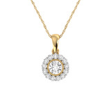 Photo of Valerio 1/3 CT. T.W. Pendant 10K Yellow Gold [CP1505Y]
