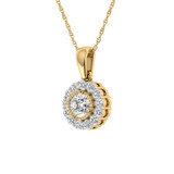 Photo of Valerio 1/3 CT. T.W. Pendant 10K Yellow Gold [CP1505Y]