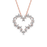 Photo of Vira 3/8 CT. T.W. Pendant 14K Rose Gold [CP1506R]