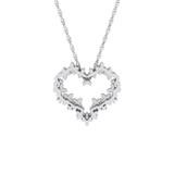 Photo of Vira 3/8 CT. T.W. Pendant 14K White Gold [CP1506W]