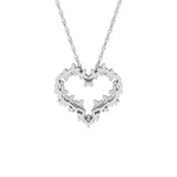 Photo of Vira 3/8 CT. T.W. Pendant 14K White Gold [CP1506W]