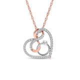 Photo of Levan 1/4 Carat T.W. Pendant 10K Rose Gold [CP1508R]