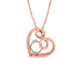 Photo of Levan 1/4 Carat T.W. Pendant 10K Rose Gold [CP1508R]