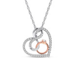 Photo of Levan 1/4 Carat T.W. Pendant 10K White Gold [CP1508W]