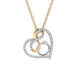 Photo of Levan 1/4 CT. T.W. Pendant 14K Yellow Gold [CP1508Y]