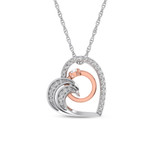 Photo of Galina 1/3 CT. T.W. Pendant 10K White Gold [CP1509W]