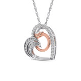 Photo of Galina 1/3 CT. T.W. Pendant 10K White Gold [CP1509W]