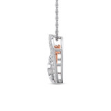 Photo of Galina 1/3 CT. T.W. Pendant 10K White Gold [CP1509W]