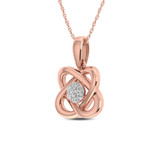 Photo of Roxana 1/10 Carat T.W. Pendant 10K Rose Gold [CP1511R]