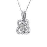 Photo of Roxana 1/10 CT. T.W. Pendant 10K White Gold [CP1511W]