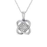 Photo of Roxana 1/10 Carat T.W. Pendant 14K White Gold [CP1511W]