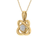 Photo of Roxana 1/10 Carat T.W. Pendant 10K Yellow Gold [CP1511Y]
