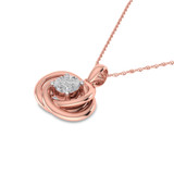 Photo of Makena 1/20 CT. T.W. Pendant 10K Rose Gold [CP1512R]