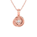 Photo of Makena 1/20 CT. T.W. Pendant 10K Rose Gold [CP1512R]