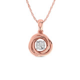 Photo of Makena 1/20 CT. T.W. Pendant 14K Rose Gold [CP1512R]