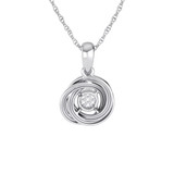 Photo of Makena 1/20 CT. T.W. Pendant 10K White Gold [CP1512W]