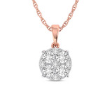 Photo of Rehema 1/2 Carat T.W. Pendant 14K Rose Gold [CP1513R]