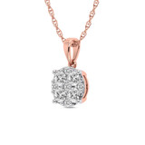 Photo of Rehema 1/2 Carat T.W. Pendant 14K Rose Gold [CP1513R]