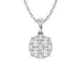 Photo of Rehema 1/2 Carat T.W. Pendant 10K White Gold [CP1513W]