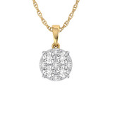 Photo of Rehema 1/2 CT. T.W. Pendant 10K Yellow Gold [CP1513Y]
