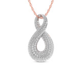 Photo of Zora 7/8 CT. T.W. Pendant 10K Rose Gold [CP1515R]