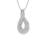Photo of Zora 7/8 Carat T.W. Pendant 14K White Gold [CP1515W]