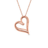 Photo of Gloria 1/10 CT. T.W. Pendant 14K Rose Gold [CP1516R]
