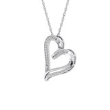 Photo of Gloria 1/10 CT. T.W. Pendant 14K White Gold [CP1516W]