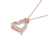 Photo of Victoria 1/6 CT. T.W. Pendant 14K Rose Gold [CP1518R]
