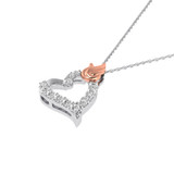 Photo of Victoria 1/6 CT. T.W. Pendant 10K White Gold [CP1518W]