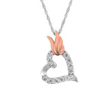 Photo of Victoria 1/6 CT. T.W. Pendant 10K White Gold [CP1518W]