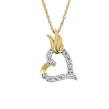 Photo of Victoria 1/6 CT. T.W. Pendant 14K Yellow Gold [CP1518Y]