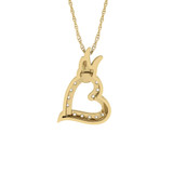 Photo of Victoria 1/6 CT. T.W. Pendant 14K Yellow Gold [CP1518Y]