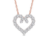 Photo of Alizia 1/4 Carat T.W. Pendant 14K Rose Gold [CP1519R]