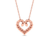 Photo of Alizia 1/4 Carat T.W. Pendant 14K Rose Gold [CP1519R]