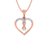 Photo of Elma 1/6 CT. T.W. Pendant 10K Rose Gold [CP1520R]