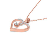 Photo of Elma 1/6 Carat T.W. Pendant 14K Rose Gold [CP1520R]