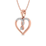 Photo of Elma 1/6 Carat T.W. Pendant 14K Rose Gold [CP1520R]