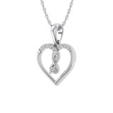 Photo of Elma 1/6 CT. T.W. Pendant 14K White Gold [CP1520W]