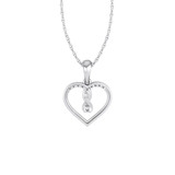 Photo of Elma 1/6 CT. T.W. Pendant 14K White Gold [CP1520W]